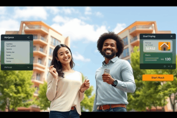 Imagem representativa de crédito rápido e fácil para a compra de apartamentos.
