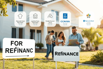 Imagem representativa de empréstimo online para refinanciamento de imóveis.