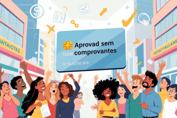 Imagem ilustrativa sobre cartão aprovado sem comprovantes, destacando a facilidade de acesso ao crédito.