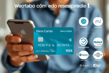 Imagem representativa de um novo cartão de crédito com resposta imediata.