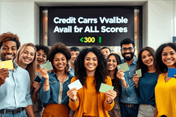 Imagem ilustrativa sobre a disponibilidade de cartões de crédito para pessoas com baixo score.