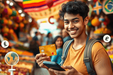 Cartão internacional aceitando estrangeiros facilmente para compras