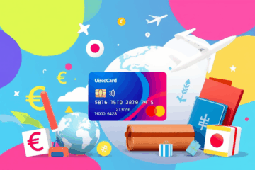 Imagem de um cartão que pode ser enviado ao exterior, ilustrando opções de uso em viagens internacionais.