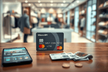 Imagem do Cartão Banco BPI Mastercard destacando suas funcionalidades.