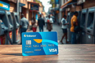 Imagem ilustrativa do Cartão Finibanco destacando sua função de débito pré-pago e praticidade.