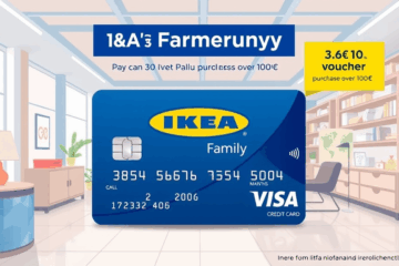 Imagem do Cartão Ikea Family Visa destacando suas vantagens e promoções.